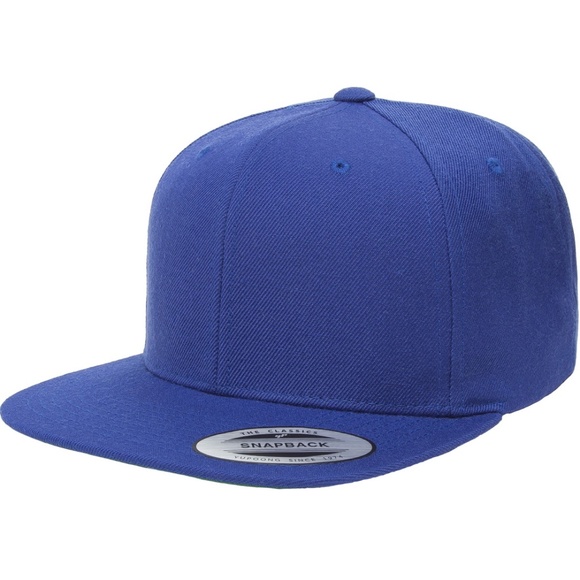 Flexfit 6089M Royal Blue Premium Classic Snapback Hat - Picture 1 of 1